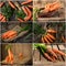 Set of carrots. collection of fresh and delicious vegetables