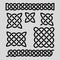 Set of celtic patterns and celtic elements. Vector illustration.