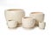 Set of ceramic flowerpots for indoor plants