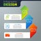 Set Chain link, Mail and e-mail and Monitor and phone. Business infographic template. Vector