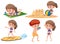 Set of children beach activity