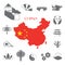 Set of China Infographic icons