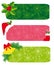 Set of christmas banners