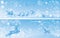 Set of Christmas and New Year horizontal banners w