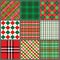 Set of Christmas Plaids