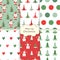 Set of Christmas sealess patterns