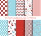 Set of Christmas seamless vector patterns