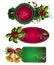 Set of Christmas tags