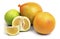 Set of citrus fruits