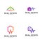 Set of City Pulse Logo Vector Industrial symbol icon design illustration, Emblem, Design Concept, Creative Symbol, Icon