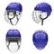 Set of Classic Ice Hockey Helmets