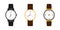 A set of classic watches. Vector illustration