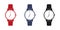 A set of classic watches. Vector illustration