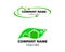 Set of Clean House logo designs with Nature leaf, Cleaning Service logo vector