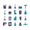 set of cleaning equipment. Vector illustration decorative design