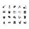 Set of cleaning icons. Vector illustration decorative design