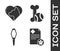Set Clipboard with medical clinical record pet, Heart with cat, Pets vial medical and Pet toys bone rubber and ball icon