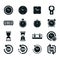 set of clock icons. Vector illustration decorative design