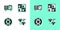 Set Cloning, Spectrometer, DNA symbol and Periodic table icon. Vector