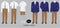 set of clothes for composing school uniforms. Male collection