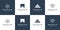 Set collection mountain logo design vector modern concept, financial, accounting, business, travel and other companies