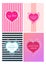 Set Collection Valentines card heart