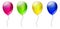 Set of color balloons