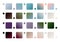 Set of color gradient fill vector swatches