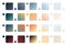 Set of color gradient fill vector swatches