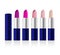 Set of color lipsticks