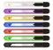 Set of color stationery knifes.