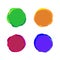 Set of color vector paint blobs