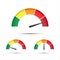 Set of color vector tachometers, flowmeter with indicator