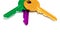 Set of colored keys
