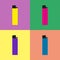 Set of colored lighters. Flat vector illustration.