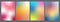 A set of colored polygonal backgrounds with a color gradient