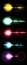 A set of colored solar lens flare a translucent special design of the light effect. A vector blur in the light of