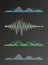 Set of colored sound waves equalizer design