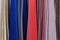 Set of colored ties