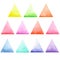 Set of colored triangles