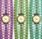 Set of colored watches