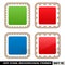 Set Of Colorful App Icon Frames, Templates, Buttons. Set 15