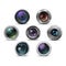 Set of colorful camera photo lenses. Vector illustration.