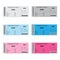 Set of Colorful Concert Tickets