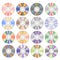 Set of Colorful Different Compact Discs