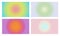 Set of Colorful gradient blur abstract background vector. Bright aura art shape texture pattern. Soft smooth vibrant color effect