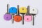 Set of colorful keys