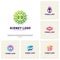 Set of Colorful Kidney Logo Design Concept. Urology Logo Vector Template