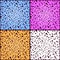 Set of colorful leopard seamless textures