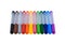 Set of Colorful marker pen isolated on white